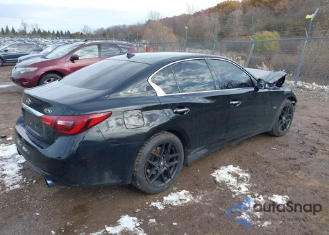 2018 Infiniti Q50 3.0T Luxe from USA, damaged, VIN JN1EV7AR8JM438176